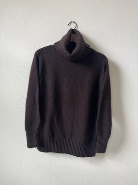 H&M Women's Dark Brown Turtleneck Sweater